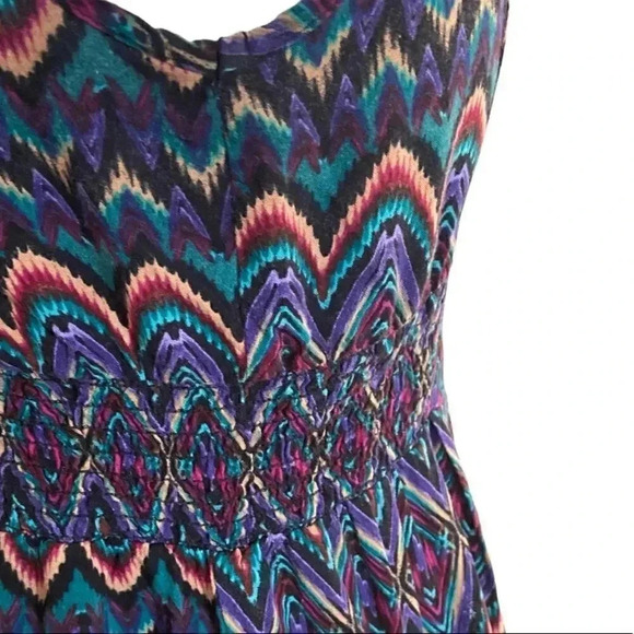 Kirra front zip multicolored mini dress EUC size M - Picture 7 of 9